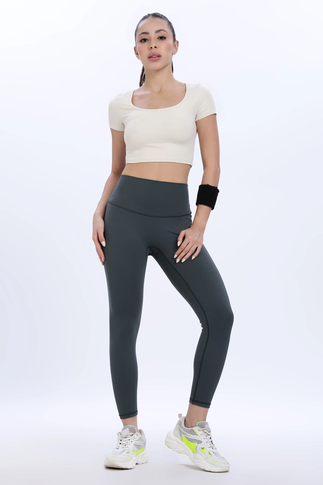Green Enduring High Waist Leggings