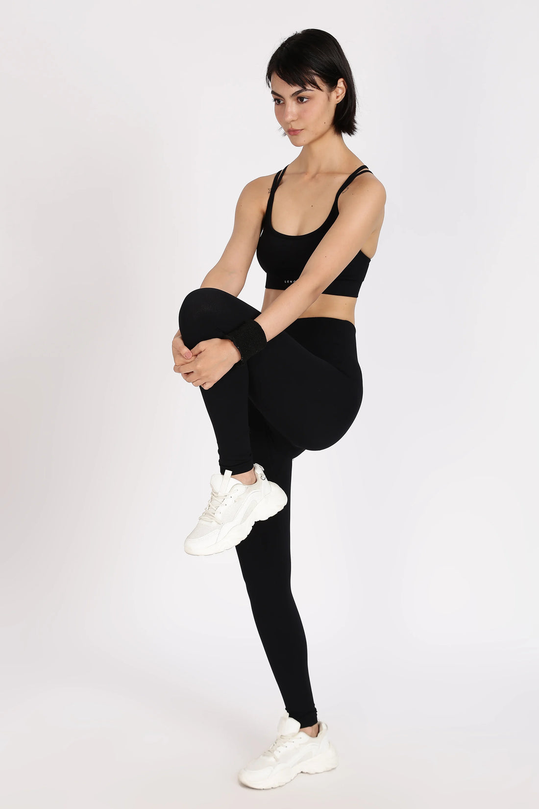 Black Seamless scrunch leggings